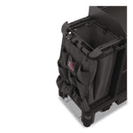 8-Pocket Organizer for Suncast Commercial Full-Size and Compact Housekeeping Carts, 19.5" x 1.67" x 26.83", Black
