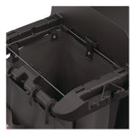 8-Pocket Organizer for Suncast Commercial Full-Size and Compact Housekeeping Carts, 19.5" x 1.67" x 26.83", Black