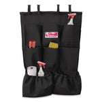 8-Pocket Organizer for Suncast Commercial Full-Size and Compact Housekeeping Carts, 19.5" x 1.67" x 26.83", Black