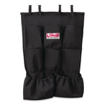 8-Pocket Organizer for Suncast Commercial Full-Size and Compact Housekeeping Carts, 19.5" x 1.67" x 26.83", Black