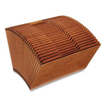 Heavy-Duty Open-Top Expanding Stadium File, 31 Sections, 1/3-Cut Tabs, Legal Size, Redrope, 5/Box