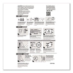 Picture Hanging Strips, X-Large, Removable, Holds up to 20 lbs per 4 Strips, Black, 8 Pairs/Pack