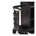 Linen Strap Bag for Suncast Commercial Full-Size and Compact Housekeeping Carts, 16.25" x 1" x 31.75", Black