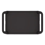 Three-Shelf Service Cart, Metal/Plastic, 3 Shelves, 300 lb Capacity, 20" x 34" x 37.92", Black