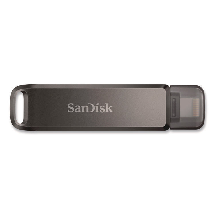 Dual Phone USB 3.2 Type-C/Lightning Flash Drive, 128 GB, Black