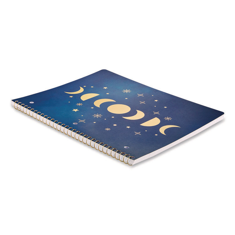 Celestial Body Spiral Notebook, 1-Subject, Medium/College Rule, Assorted Cover Colors/Designs, (80) 11 x 8.5 Sheets, 3/Pack