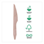 Wood Cutlery, General Purpose Knife, Natural, 500/Carton