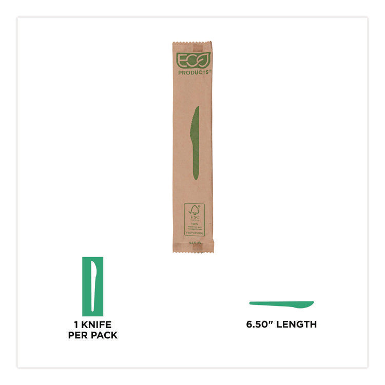 Wood Cutlery, General Purpose Knife, Natural, 500/Carton