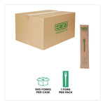 Wood Cutlery, General Purpose Fork, Natural, 500/Carton