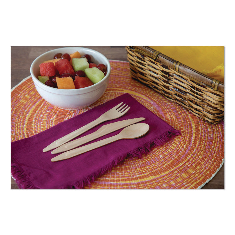 Wood Cutlery, General Purpose Fork, Natural, 500/Carton