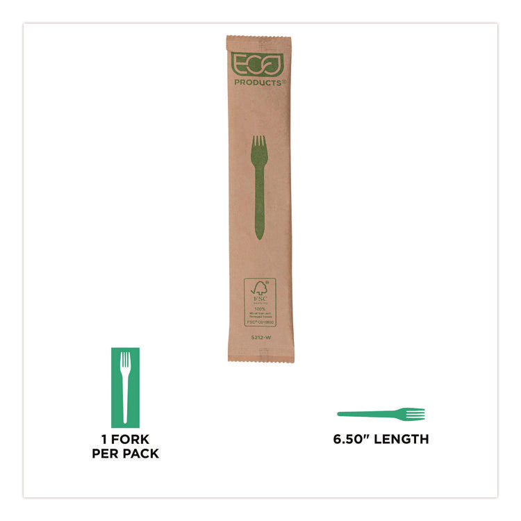Wood Cutlery, General Purpose Fork, Natural, 500/Carton