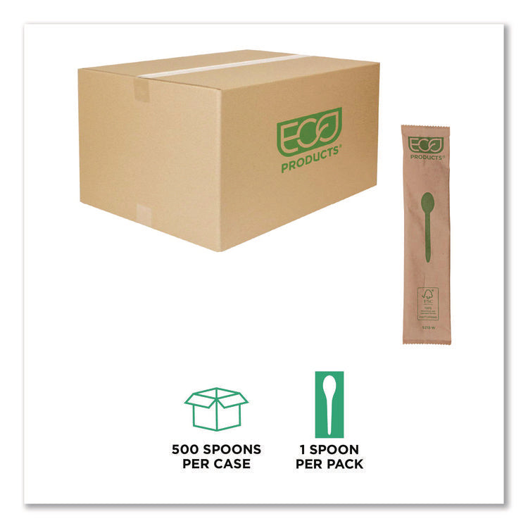 Wood Cutlery, General Purpose Spoon, Natural, 500/Carton