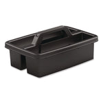 Toilet Brush Caddy Kit, 8" Handle, Black