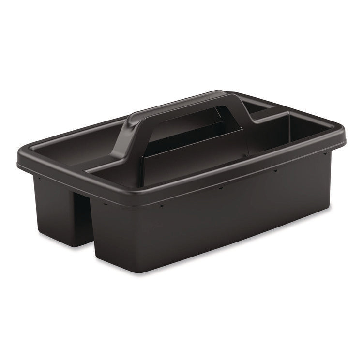 Toilet Brush Caddy Kit, 8" Handle, Black