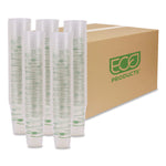 GreenStripe Renewable and Compostable Cold Cups Convenience Pack, 16 oz, Plastic, Clear, 50/Pack