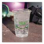 GreenStripe Renewable and Compostable Cold Cups, 20 oz, Plastic, Clear, 50/Pack, 20 Packs/Carton