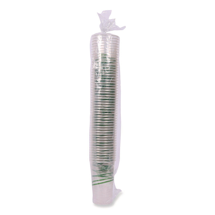 GreenStripe Renewable and Compostable PLA Cold Cups, 24 oz, Plastic, Clear, 50/Pack, 20 Packs/Carton