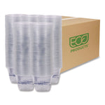 BlueStripe 25% Recycled Content Cold Cups, 9 oz, Plastic, Clear/Blue, 50/Pack, 20 Packs/Carton