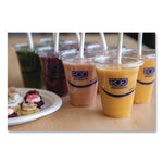 BlueStripe 25% Recycled Content Cold Cups, 20 oz, Plastic, Clear/Blue, 1,000/Carton