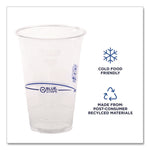 BlueStripe Recycled Content Clear Plastic Cold Drink Cups, 24 oz, 600/Carton