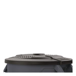 Utility Trash Can Lid for 32 gal Trash Can, 22.22" Diameter x 3", Black