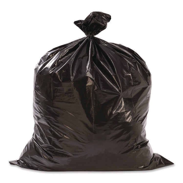 Precise Fit Contractor Bag, Open-Face, 55 gal, 3 mil, 41" x 49", Black, 15/Box