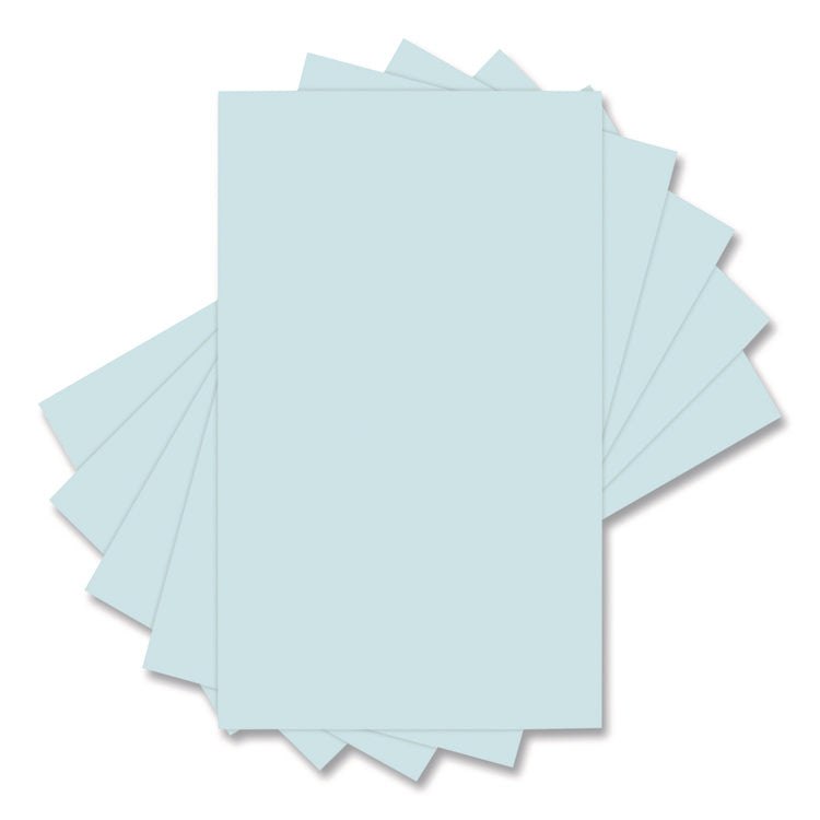 Colors 30% Recycled Colored Paper, 20 lb Bond Weight, 8.5 x 14, Blue, 500/Ream