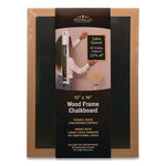Chalkboard Sign, Black Surface, Brown Frame, 12 x 16
