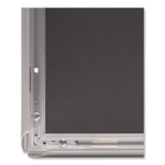 Poster Holder, Aluminum, 8.5 x 11, Silver