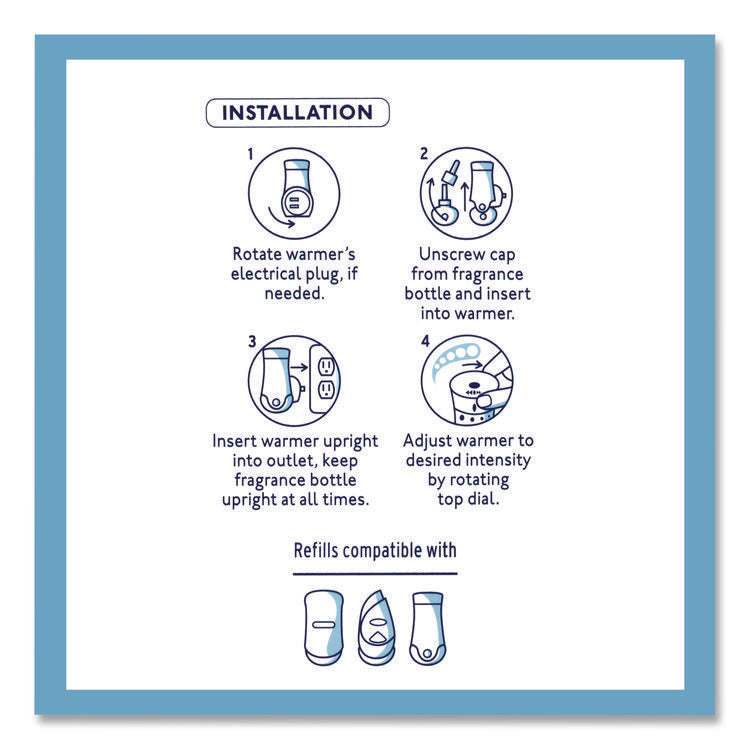 Plugins Scented Oil Refill, Clean Linen, 0.67 oz, 10/Pack