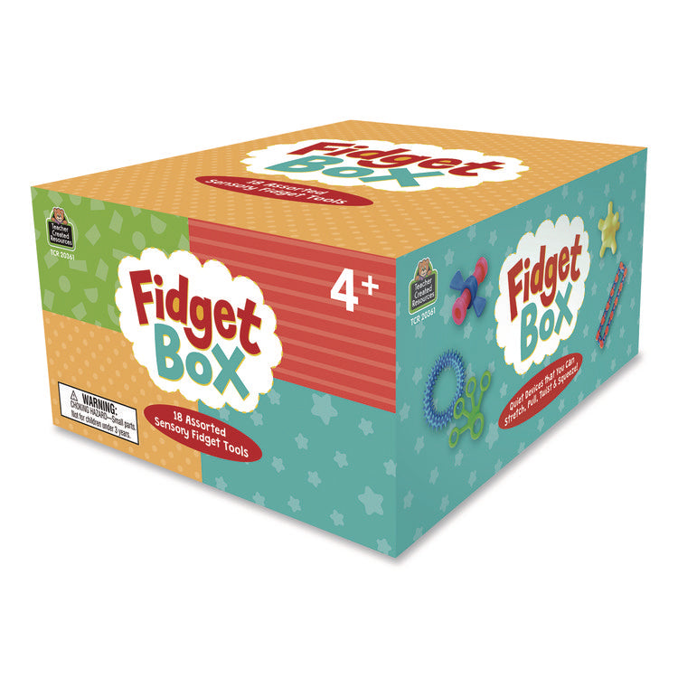 Fidget Box, Ages 4 and Up, Assorted Colors, 18 Pieces