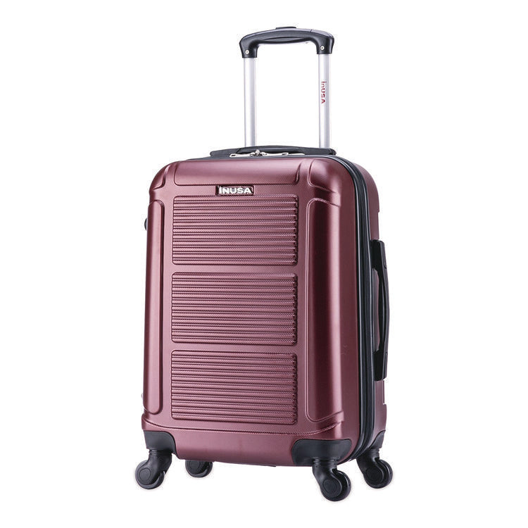 Pilot Hard Side Carry-On Suitcase, Four-Wheeled Spinner, 14.37 x 8.86 x 21.46, Wine