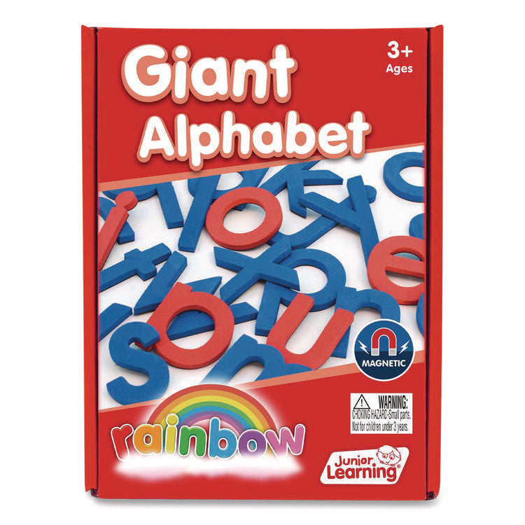 Rainbow Giant Alphabet, Lowercase Letters, +/- 3" Tall, Blue Consonants, Red Vowels, 26 Pieces