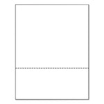 Perforated Paper, 92 Bright, Perforated 3.66" from Bottom, 8.5 x 11, White, 500 Sheets/Ream, 5 Reams/Carton