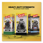 Large Quick-Tie Trash Bags, Tie-Flap, 30 gal, 0.81 mil, 30 x 33, Black, 10 Bags/Box, 12 Boxes/Carton