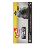 Large Quick-Tie Trash Bags, Tie-Flap, 30 gal, 0.81 mil, 30 x 33, Black, 10 Bags/Box, 12 Boxes/Carton