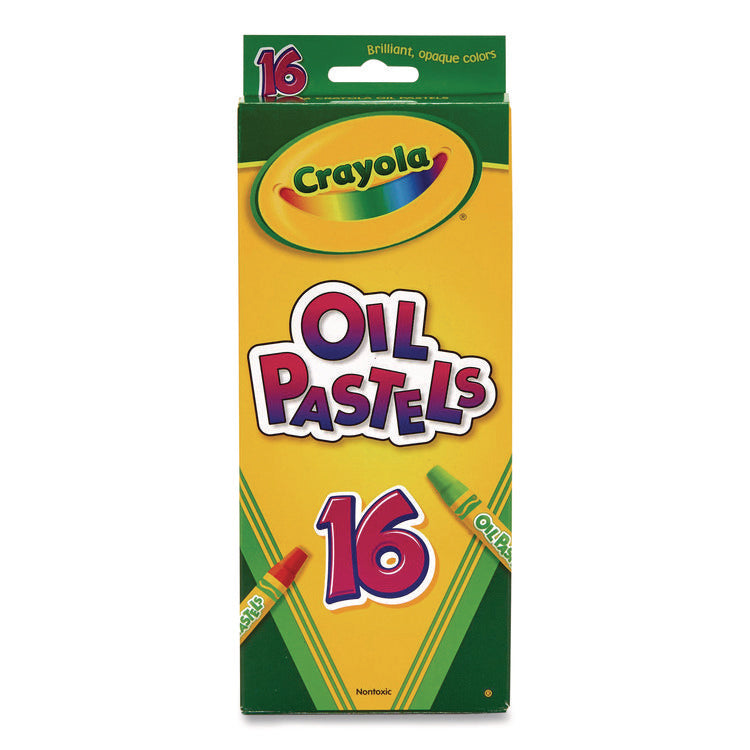 Oil Pastels,16 Assorted Colors, 16/pack