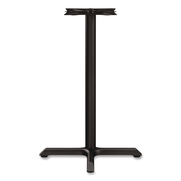 Alera Hospitality Series Single-Column Bases, 27.5" Diameter x 40.38"h, 300 lb Cap, Steel, Black