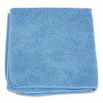 MicroWorks Microfiber Towels, 12 x 12, Blue, Dozen