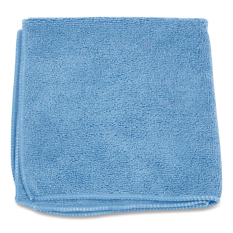 MicroWorks Microfiber Towels, 12 x 12, Blue, Dozen