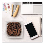 Square Plastic Bowls, 16 oz, 8.5 x 8.5 x 1.96, Clear, Plastic, 63 Bowls/Sleeve, 8 Sleeves/Carton