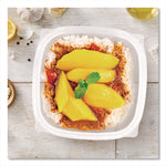 Square Plastic Bowls, 32 oz, 5 x 5 x 1.49, Clear, Plastic, 63 Bowls/Sleeve, 4 Sleeves/Carton