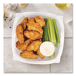 Square Plastic Bowls, 48 oz, 5 x 5 x 2.55, Clear, Plastic, 63 Bowls/Sleeve, 4 Sleeves/Carton