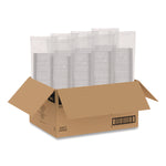 Square Plastic Bowls, 8 oz, 8.5 x 8.5 x 1.51, Clear, Plastic, 63 Bowls/Sleeve, 8 Sleeves/Carton
