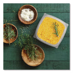 Square Plastic Bowls, 8 oz, 8.5 x 8.5 x 1.51, Clear, Plastic, 63 Bowls/Sleeve, 8 Sleeves/Carton