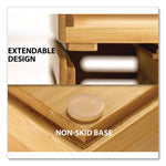 Bamboo Desktop Monitor Stand, For 16" Monitors, 17.56 x 12.44 x 2.64, Brown, Supports 20 lbs