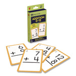 Addition 0 to 12 Flash Cards, Grades 1 to 5, 3.25" x 5.25", Assorted Colors, 54 Cards