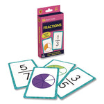 Fractions Flash Cards, Grades 4 to 6, 3.25" x 5.25", Assorted Colors, 54 Cards