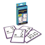 Multiplication 0 to 12 Flash Cards, Grades 4 to 6, 3.25" x 5.25", Assorted Colors, 54 Cards