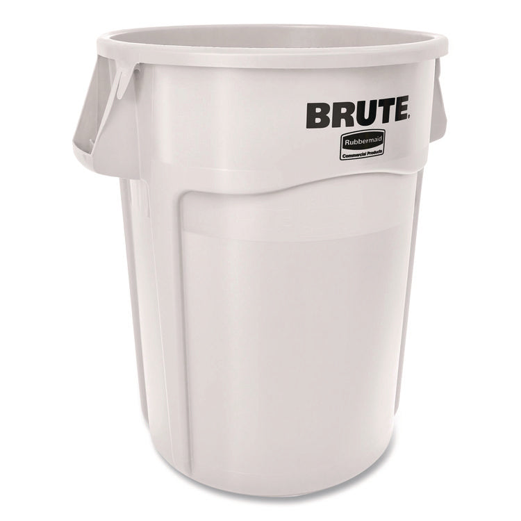 Brute Container, 44 gal, Plastic, White
